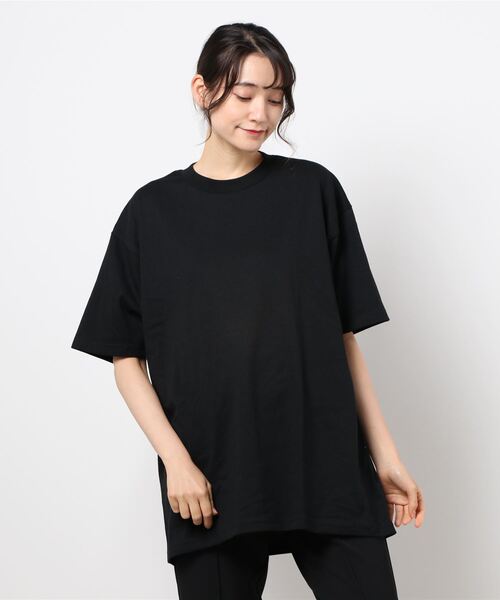 PRO CLUB （プロクラブ）の「Pro Club プロクラブ/5.8oz オーバーサイズ ビッグシルエット Tシャツ（Tシャツ/カットソー・レディース・ホワイト/ブラック・LARGE/X-LARGE）」の2枚目の写真