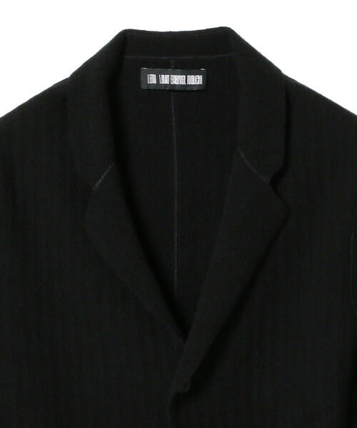 International Gallery BEAMS（インターナショナルギャラリービームス）の「LOUIS GABRIEL NOUCHI × International Gallery BEAMS / 別注 ニットジャケット（テーラードジャケット・メンズ・ブラック・SMALL/MEDIUM/X-SMALL）」の2枚目の写真