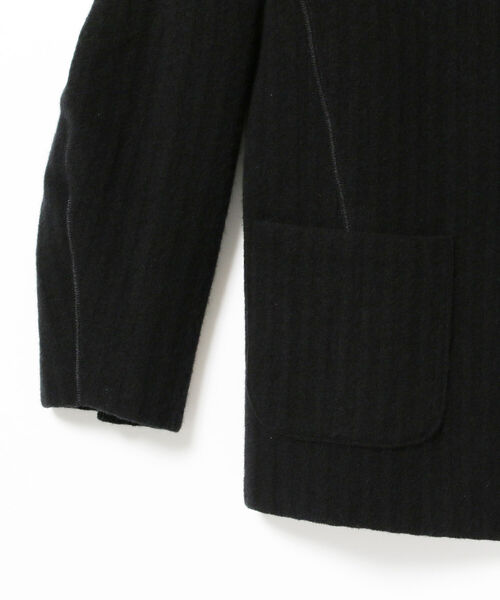 International Gallery BEAMS（インターナショナルギャラリービームス）の「LOUIS GABRIEL NOUCHI × International Gallery BEAMS / 別注 ニットジャケット（テーラードジャケット・メンズ・ブラック・SMALL/MEDIUM/X-SMALL）」の4枚目の写真
