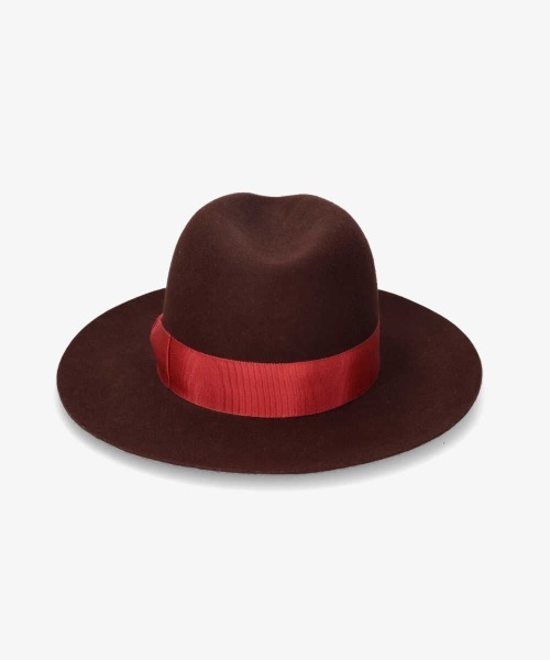 OVERRIDE（オーバーライド）の「OVERRIDE FELT FEDORA L.BRIM（ハット・メンズ・ブラウン/ブラック/ベージュ・58cm）」の13枚目の写真
