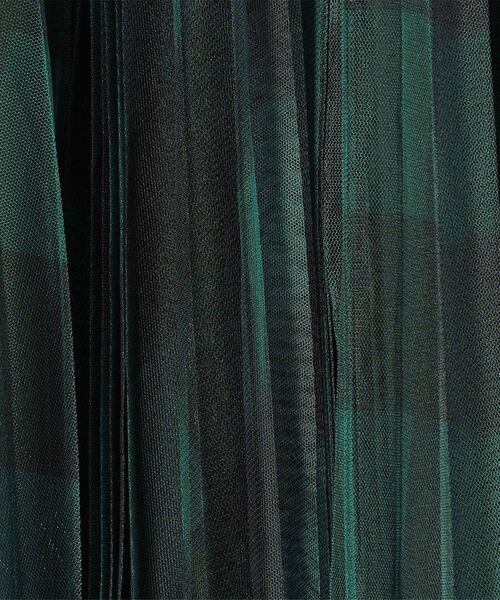 SHIPS（シップス）の「【WEB限定】チュールチェックプリーツスカート◆（スカート・レディース・グレー系その他/ベージュ/グリーン・SMALL/MEDIUM）」の12枚目の写真