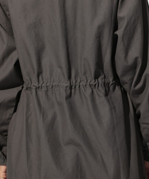 BAYFLOW（ベイフロー）の「ミリタリーバンドカラージャケット（ミリタリージャケット・レディース・ベージュ/カーキ/チャコール・SMALL/MEDIUM）」の18枚目の写真