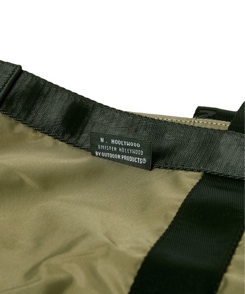 N.HOOLYWOOD(N.ハリウッド)の「TOTE BAG MEDIUM(トートバッグ・メンズ・ブラック/ベージュ・ONE)」の5枚目の写真