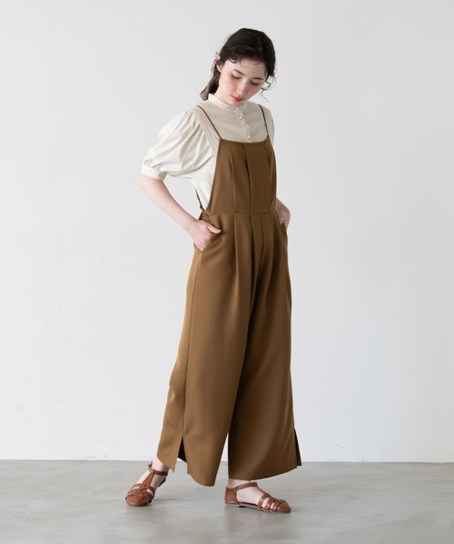 idem(イデム)の「idem mellow salopette/メロウサロペット(サロペット/オーバーオール・レディース・ブラウン/ブルー・FREE/SMALL)」の12枚目の写真