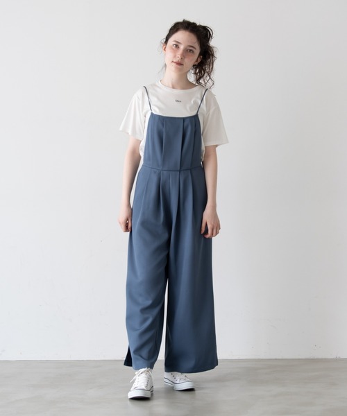 idem(イデム)の「idem mellow salopette/メロウサロペット(サロペット/オーバーオール・レディース・ブラウン/ブルー・FREE/SMALL)」の11枚目の写真