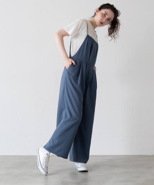 idem(イデム)の「idem mellow salopette/メロウサロペット(サロペット/オーバーオール・レディース・ブラウン/ブルー・FREE/SMALL)」の9枚目の写真