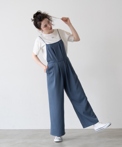 idem(イデム)の「idem mellow salopette/メロウサロペット(サロペット/オーバーオール・レディース・ブラウン/ブルー・FREE/SMALL)」の14枚目の写真