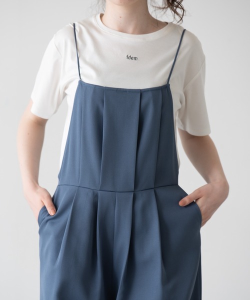 idem(イデム)の「idem mellow salopette/メロウサロペット(サロペット/オーバーオール・レディース・ブラウン/ブルー・FREE/SMALL)」の7枚目の写真