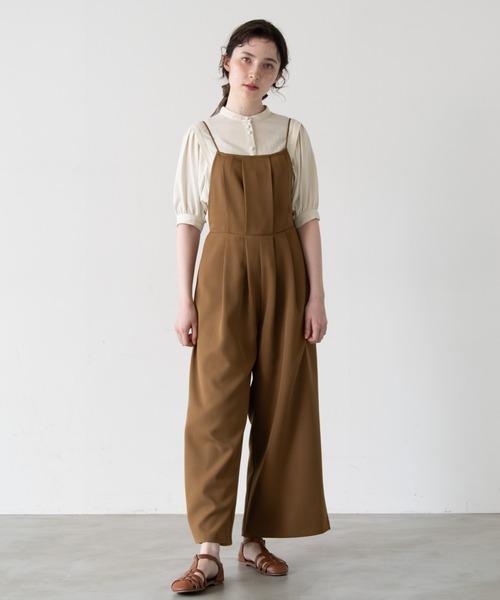 idem(イデム)の「idem mellow salopette/メロウサロペット(サロペット/オーバーオール・レディース・ブラウン/ブルー・FREE/SMALL)」の10枚目の写真