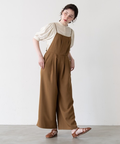 idem(イデム)の「idem mellow salopette/メロウサロペット(サロペット/オーバーオール・レディース・ブラウン/ブルー・FREE/SMALL)」の15枚目の写真