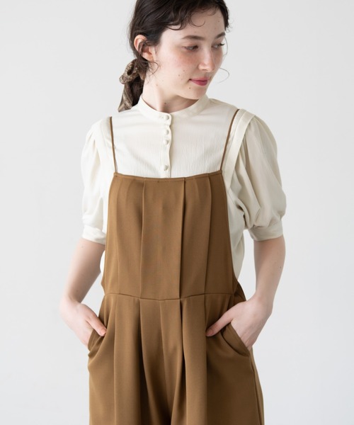 idem(イデム)の「idem mellow salopette/メロウサロペット(サロペット/オーバーオール・レディース・ブラウン/ブルー・FREE/SMALL)」の13枚目の写真