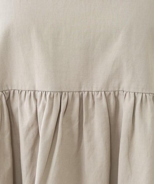 PUAL CE CIN（ピュアルセシン）の「【WEB限定】ギャザースリーブブラウス（シャツ/ブラウス・レディース・オフホワイト/ブラック/グレイッシュベージュ・FREE）」の13枚目の写真