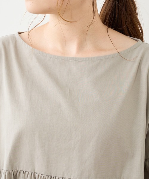 PUAL CE CIN（ピュアルセシン）の「【WEB限定】ギャザースリーブブラウス（シャツ/ブラウス・レディース・オフホワイト/ブラック/グレイッシュベージュ・FREE）」の17枚目の写真