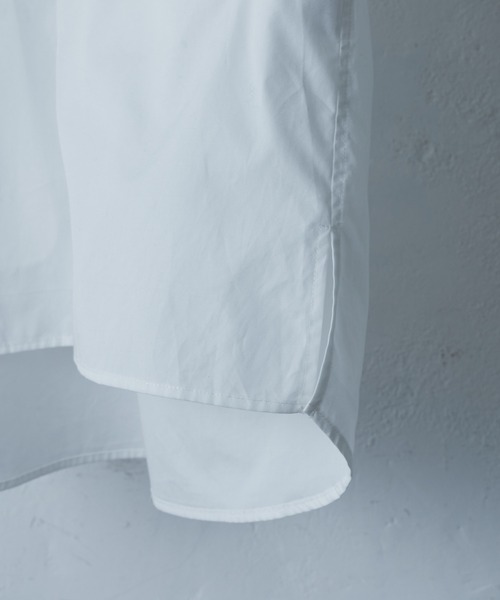 CLANE（クラネ）の「【CLANE HOMME Exclusive/クラネ オム エクスクルーシブ】 Stand Collar Shirt(スタンドカラーシャツ)（シャツ/ブラウス・メンズ・ホワイト/サックスブルー・1/2）」の15枚目の写真