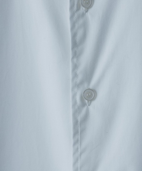 CLANE（クラネ）の「【CLANE HOMME Exclusive/クラネ オム エクスクルーシブ】 Stand Collar Shirt(スタンドカラーシャツ)（シャツ/ブラウス・メンズ・ホワイト/サックスブルー・1/2）」の13枚目の写真