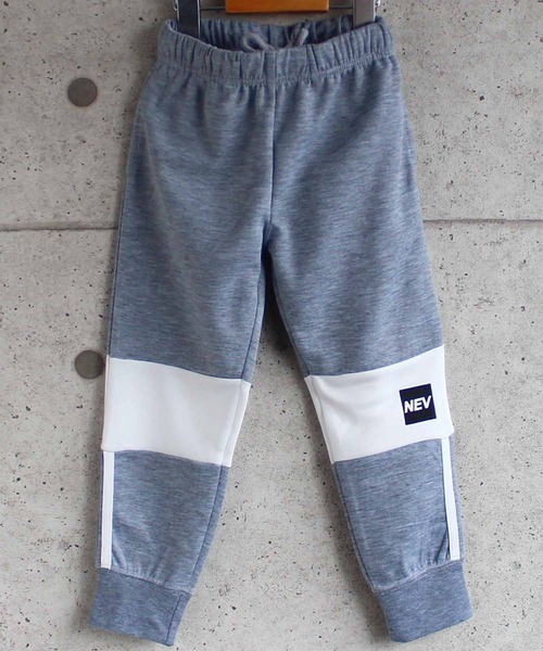 THE CASUAL(カジュアル)の「ライン 切り替え ロゴ リブ ジョガー パンツ キッズ(スウェットパンツ・キッズ・チャコール/モカ/ブラック/杢グレー・160cm/140cm/150cm/130cm/120cm/110cm)」の2枚目の写真