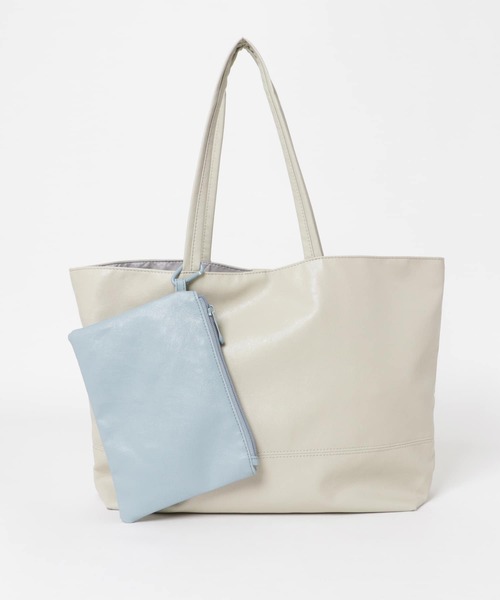 RODE SKO（ロデスコ）の「洗えるフェイクレザートート（トートバッグ・レディース・カーキ/グレー/キャメル・ONE）」の11枚目の写真