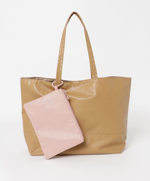 RODE SKO（ロデスコ）の「洗えるフェイクレザートート（トートバッグ・レディース・カーキ/グレー/キャメル・ONE）」の13枚目の写真