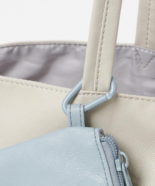 RODE SKO（ロデスコ）の「洗えるフェイクレザートート（トートバッグ・レディース・カーキ/グレー/キャメル・ONE）」の19枚目の写真