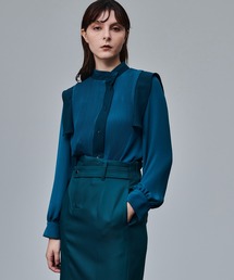 UNITED TOKYO | ハイネックプリーツブラウス(シャツ/ブラウス)