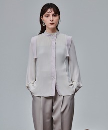 UNITED TOKYO | ハイネックプリーツブラウス(シャツ/ブラウス)
