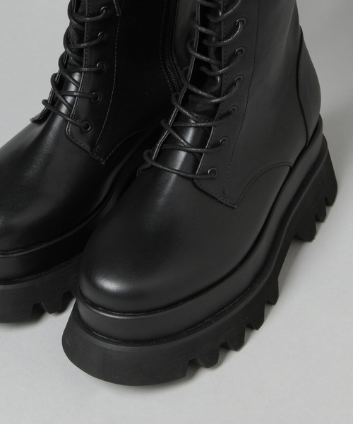 HARE（ハレ）の「レースアップロングブーツ(HARE)（ブーツ・レディース・ブラック・M/L）」の18枚目の写真