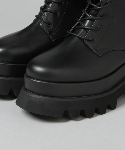 HARE（ハレ）の「レースアップロングブーツ(HARE)（ブーツ・レディース・ブラック・M/L）」の14枚目の写真