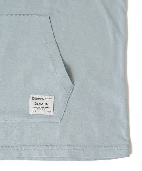 GLAZOS(グラソス)の「天竺・ピグメントフェイクレイヤード 長袖Tシャツ(Tシャツ/カットソー・キッズ・ライトブルー/ベージュ/ライトグリーン・130cm/140cm/150cm/170cm/160cm)」の5枚目の写真