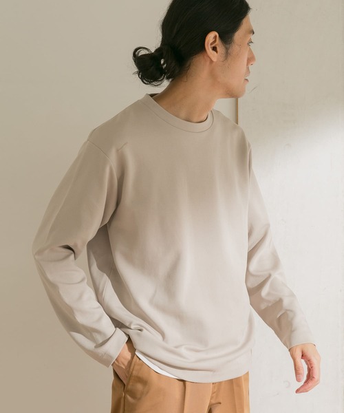 URBAN RESEARCH DOORS（アーバンリサーチドアーズ）の「クリアダンボールプルオーバー（Tシャツ/カットソー・メンズ・チャコールグレー/カーキ/グレー系その他/オフホワイト・40/38）」の4枚目の写真