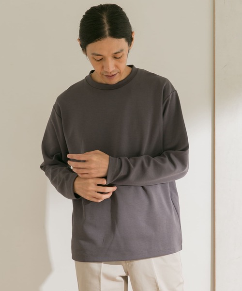 URBAN RESEARCH DOORS（アーバンリサーチドアーズ）の「クリアダンボールプルオーバー（Tシャツ/カットソー・メンズ・チャコールグレー/カーキ/グレー系その他/オフホワイト・40/38）」の10枚目の写真