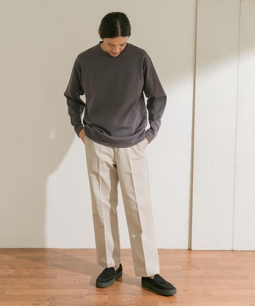 URBAN RESEARCH DOORS（アーバンリサーチドアーズ）の「クリアダンボールプルオーバー（Tシャツ/カットソー・メンズ・チャコールグレー/カーキ/グレー系その他/オフホワイト・40/38）」の13枚目の写真