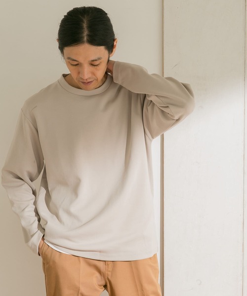 URBAN RESEARCH DOORS（アーバンリサーチドアーズ）の「クリアダンボールプルオーバー（Tシャツ/カットソー・メンズ・チャコールグレー/カーキ/グレー系その他/オフホワイト・40/38）」の19枚目の写真