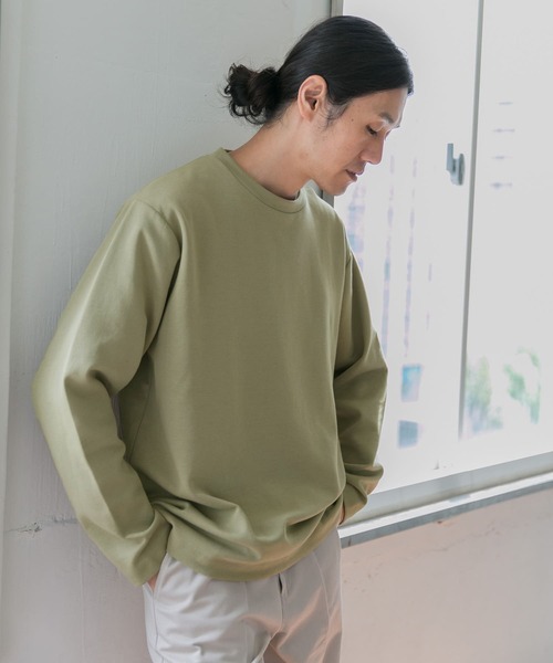 URBAN RESEARCH DOORS（アーバンリサーチドアーズ）の「クリアダンボールプルオーバー（Tシャツ/カットソー・メンズ・チャコールグレー/カーキ/グレー系その他/オフホワイト・40/38）」の22枚目の写真