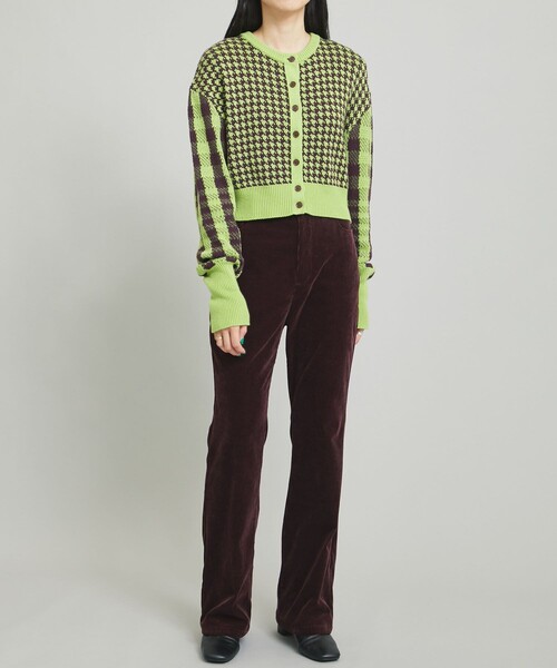 MATURED（マチュアード）の「【MATURED(マチュアード)】チェックニットカーディガン（カーディガン/ボレロ・レディース・オレンジ/ブルー/グリーン・FREE）」の19枚目の写真