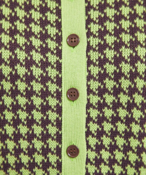 MATURED（マチュアード）の「【MATURED(マチュアード)】チェックニットカーディガン（カーディガン/ボレロ・レディース・オレンジ/ブルー/グリーン・FREE）」の13枚目の写真