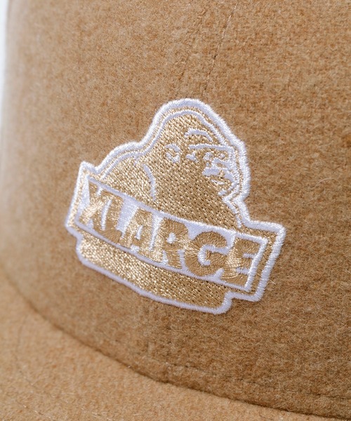XLARGE（エクストララージ）の「XLARGE×NEWERA SLANTED OG WOOL CAP（キャップ・メンズ・ブラック/ベージュ/ネイビー/グリーン・M/L）」の6枚目の写真