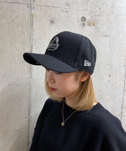 XLARGE（エクストララージ）の「XLARGE×NEWERA SLANTED OG WOOL CAP（キャップ・メンズ・ブラック/ベージュ/ネイビー/グリーン・M/L）」の10枚目の写真