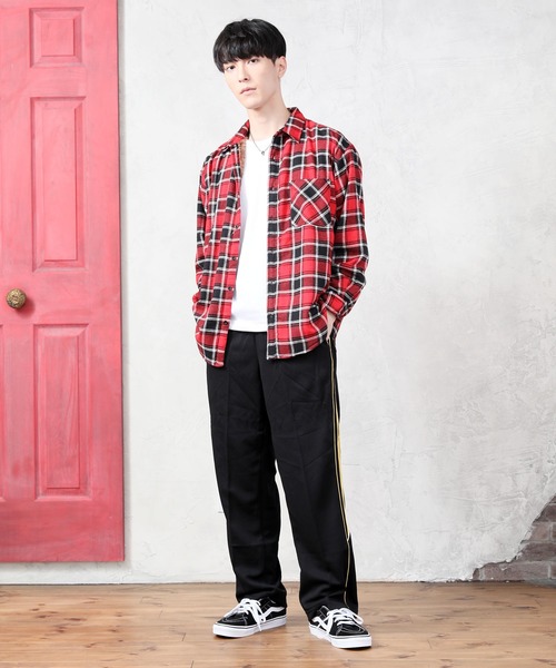 TopIsm（トップイズム）の「【2022】サイドライン入りストレートジャージトラックパンツ（その他パンツ・メンズ・ネイビー/ブラック×グレー/ブラック×ホワイト/ブラック×ゴールド・LL/M/L）」の10枚目の写真