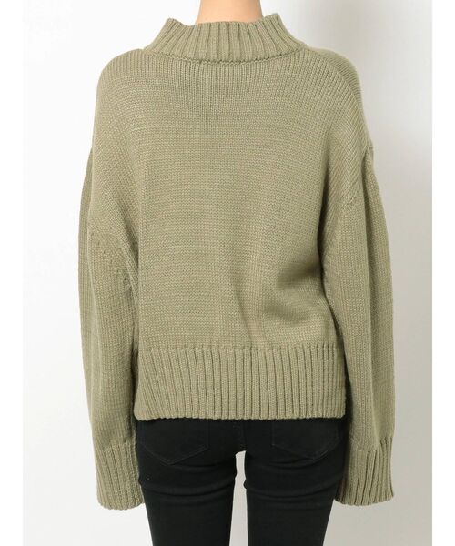 EMODA(エモダ)の「スリットステップニット(ニット/セーター・レディース・ブラック/カーキ/アイボリー/キャメル・FREE)」の10枚目の写真