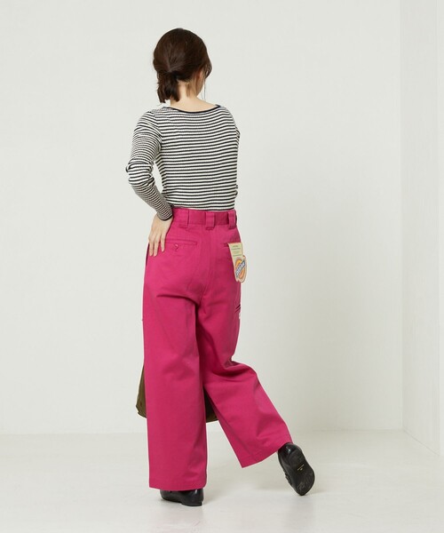 FREAK'S STORE(フリークスストア)の「ウォッシャブルボーダーボートネックリブニット(ニット/セーター・レディース・オフホワイト/ナチュラル/ブラック/イエロー/グリーン/ネイビー・フリ-)」の8枚目の写真