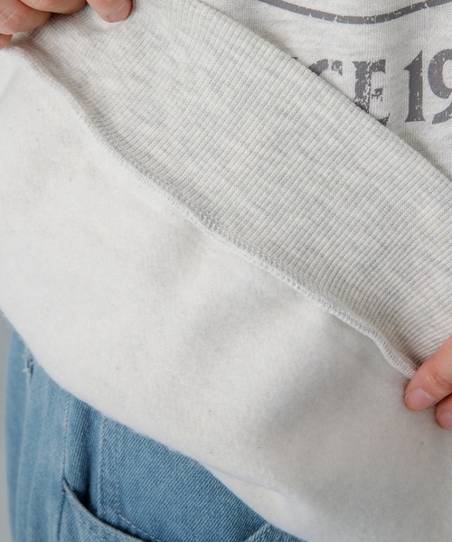 Adoon plain（アドーンプレーン）の「【Adoon plain】裏起毛プリントスウェット（スウェット・メンズ・ライトグレー/グリーン・LARGE/MEDIUM）」の18枚目の写真