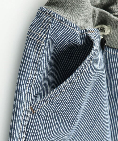 BRANSHES（ブランシェス）の「【らくらくウエスト】デニムロングパンツ（デニムパンツ・キッズ・アイボリー/ブルー・90/110/120/130/100）」の9枚目の写真