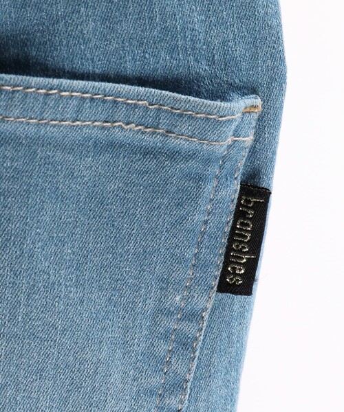 BRANSHES（ブランシェス）の「【らくらくウエスト】デニムロングパンツ（デニムパンツ・キッズ・アイボリー/ブルー・90/110/120/130/100）」の15枚目の写真
