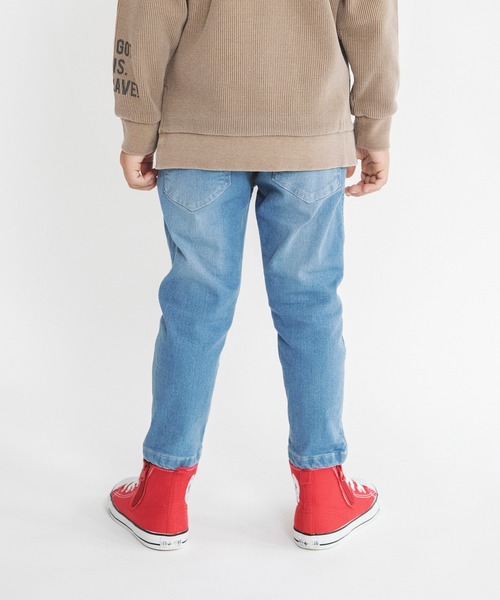 BRANSHES（ブランシェス）の「【らくらくウエスト】デニムロングパンツ（デニムパンツ・キッズ・アイボリー/ブルー・90/110/120/130/100）」の18枚目の写真