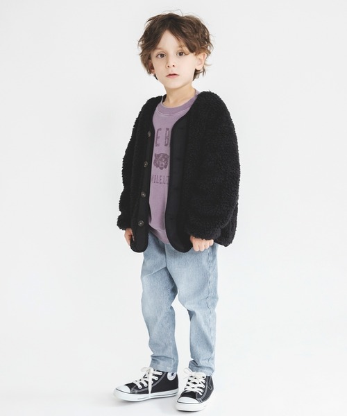 BRANSHES（ブランシェス）の「【らくらくウエスト】デニムロングパンツ（デニムパンツ・キッズ・アイボリー/ブルー・90/110/120/130/100）」の11枚目の写真