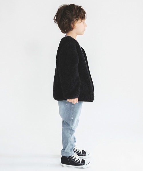 BRANSHES（ブランシェス）の「【らくらくウエスト】デニムロングパンツ（デニムパンツ・キッズ・アイボリー/ブルー・90/110/120/130/100）」の17枚目の写真