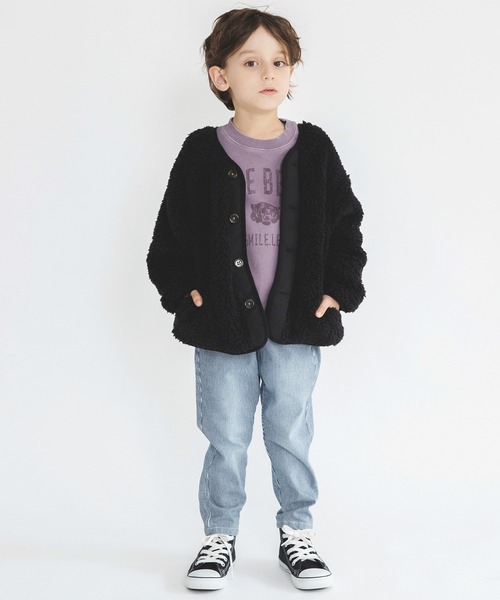 BRANSHES（ブランシェス）の「【らくらくウエスト】デニムロングパンツ（デニムパンツ・キッズ・アイボリー/ブルー・90/110/120/130/100）」の21枚目の写真