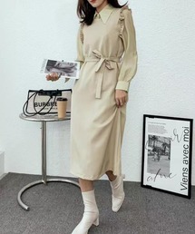 solleim | フリルジャンパースカート(ジャンパースカート)