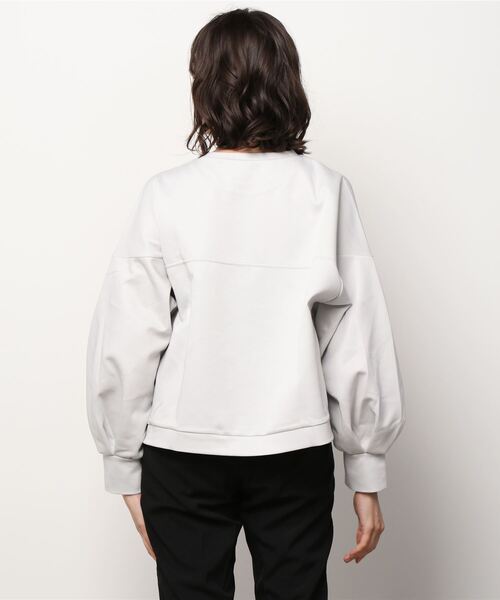 Julier Yoga and Relax（ジュリエヨガアンドリラックス）の「Julier ダンボールバルーンプルオーバー（スウェット・レディース・ミント/ライトグレー・FREE）」の4枚目の写真