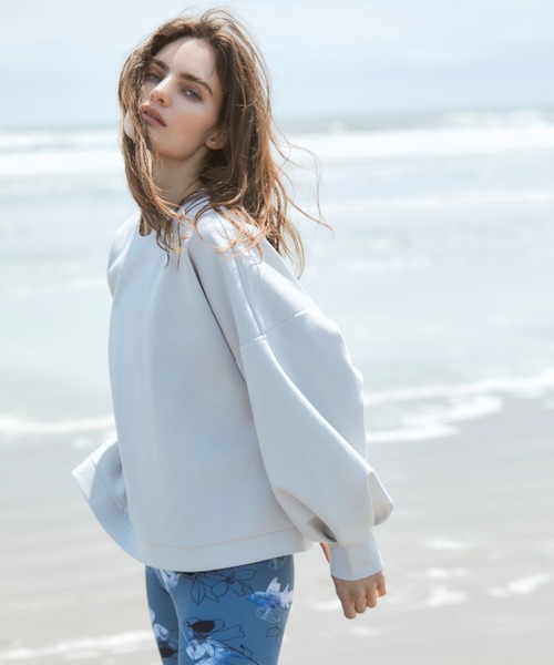 Julier Yoga and Relax（ジュリエヨガアンドリラックス）の「Julier ダンボールバルーンプルオーバー（スウェット・レディース・ミント/ライトグレー・FREE）」の10枚目の写真